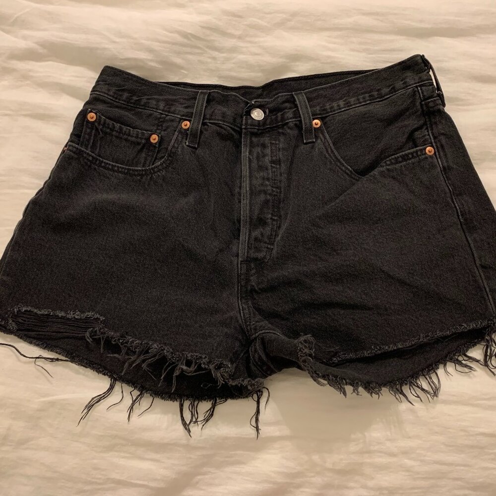Levi's Black Jean Shorts